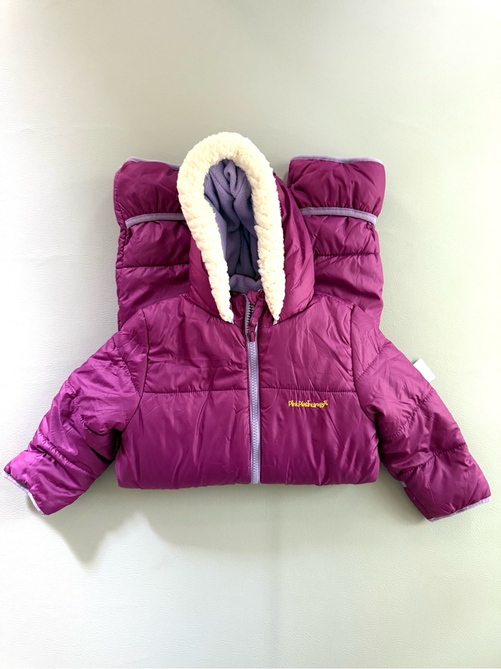 Pink Platinum Baby Purple Snowsuit Bunting 18-24M - New with Tags, fleece pills